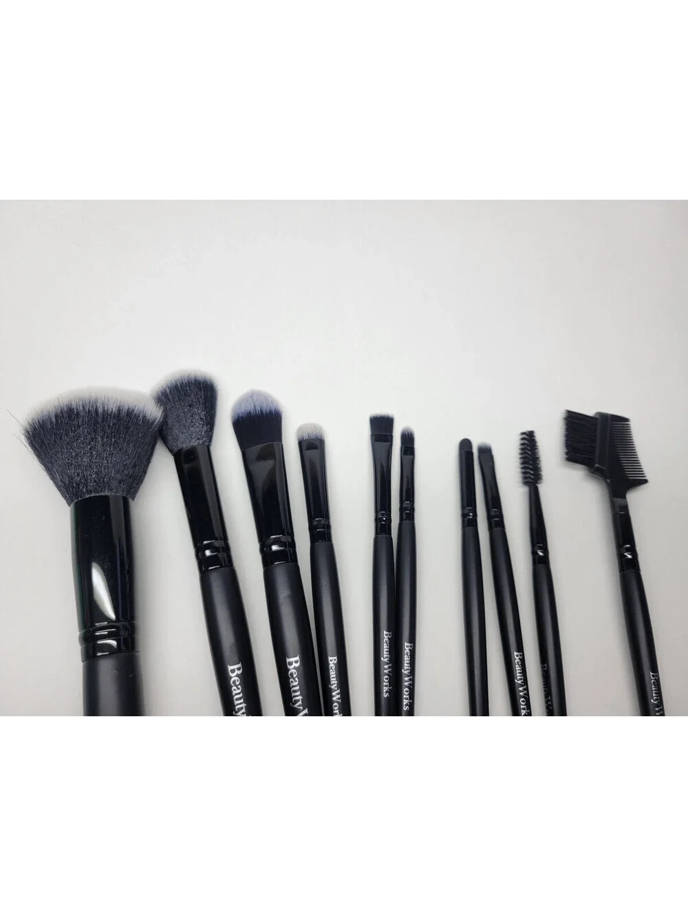 10pc Makeup Brush Set BeautyWorks NYC  + Macy's 3 Pc Brush Cleaner & Holder Set